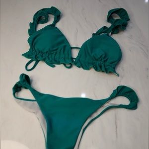 Flare Top Bikini Set